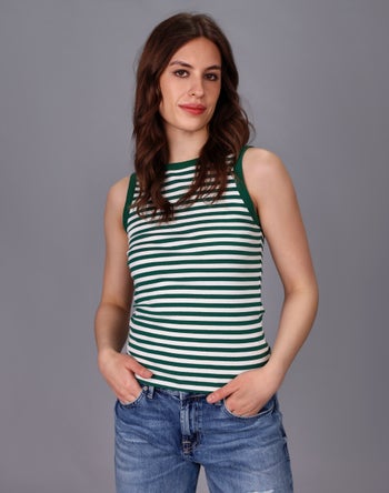 Green/white Stripe - Storm Women's Clothing