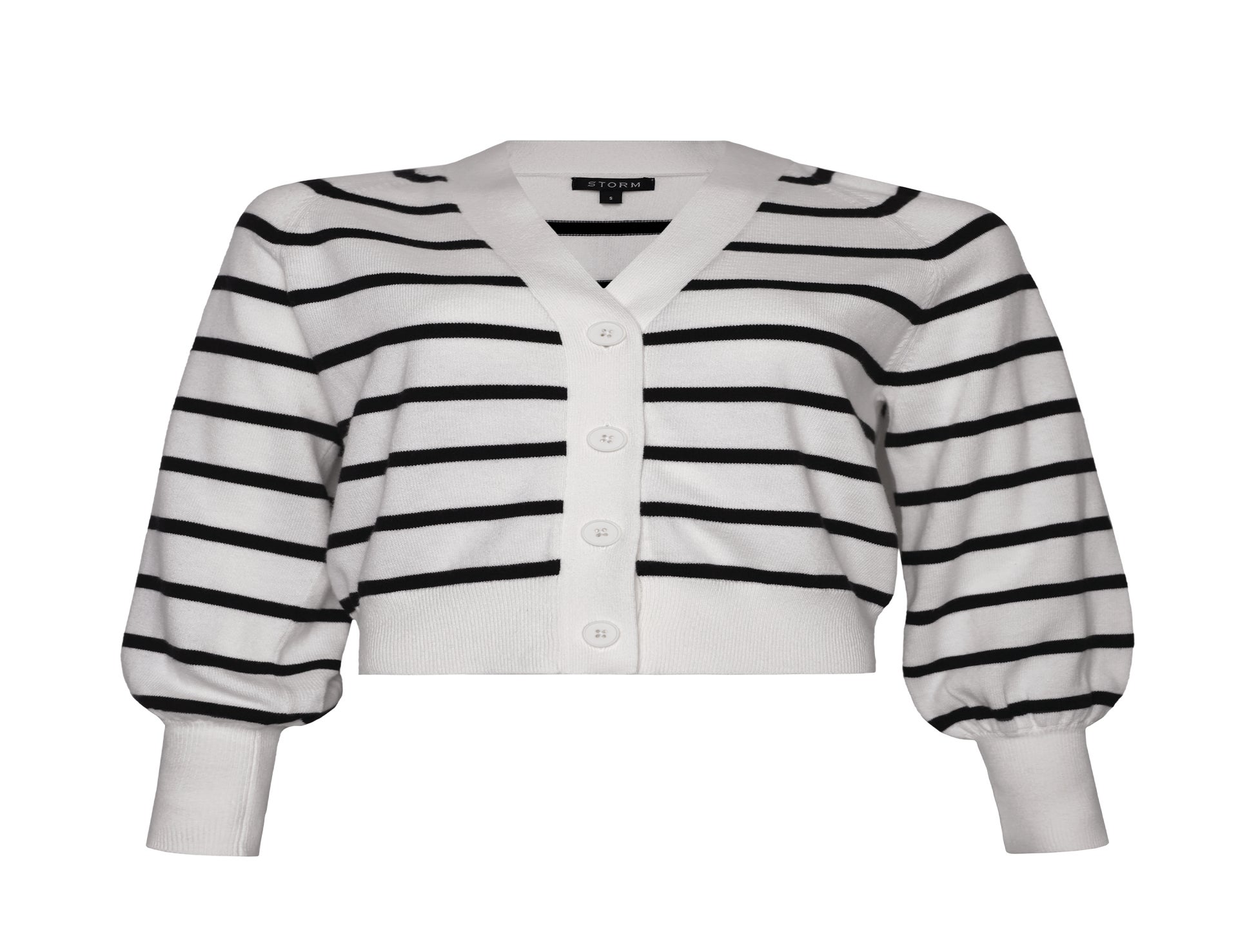 Stripe Silk Cotton Cardi