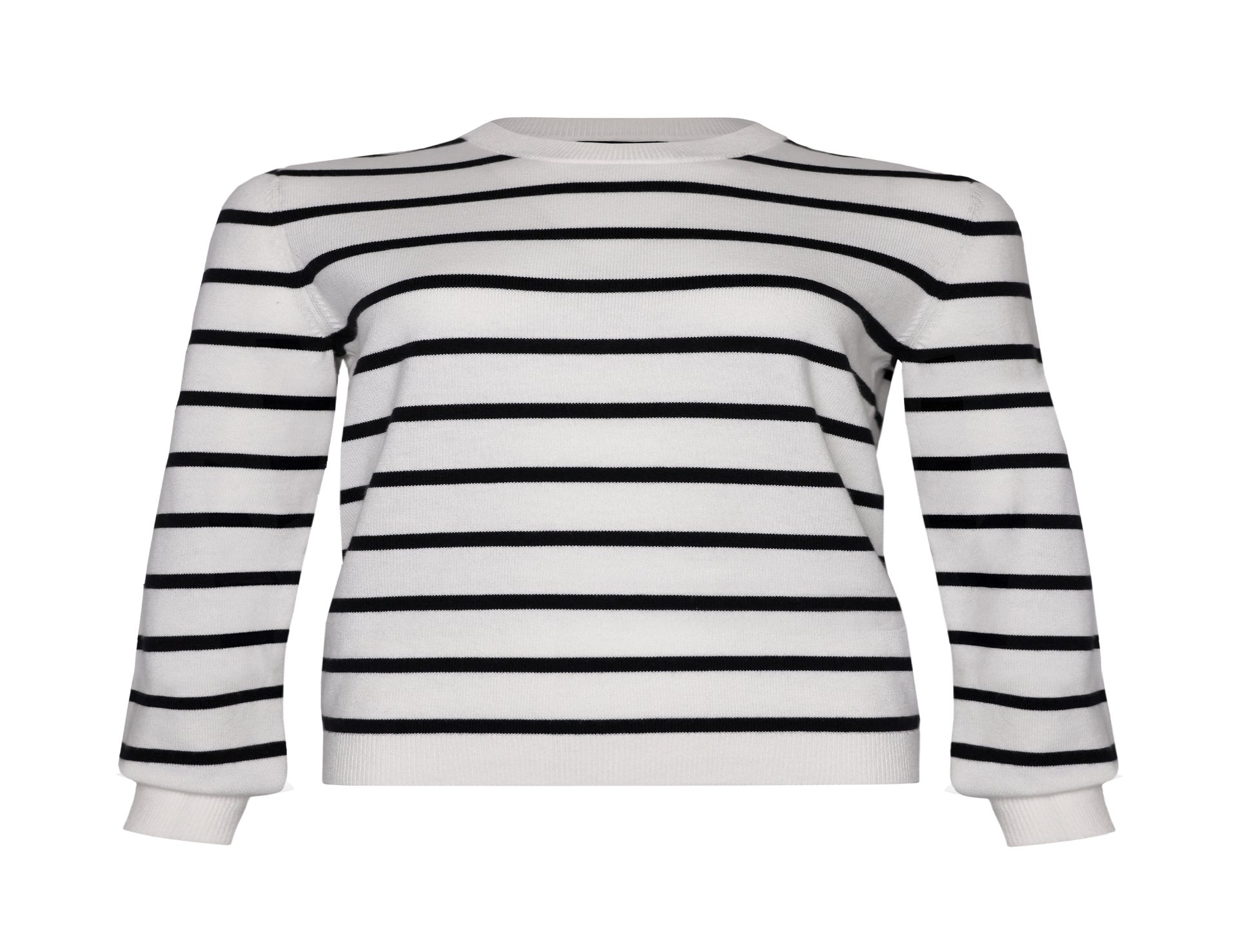 Stripe Silk Cotton Sweater