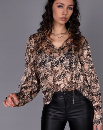 Blush/Black print - Storm Women's Clothing