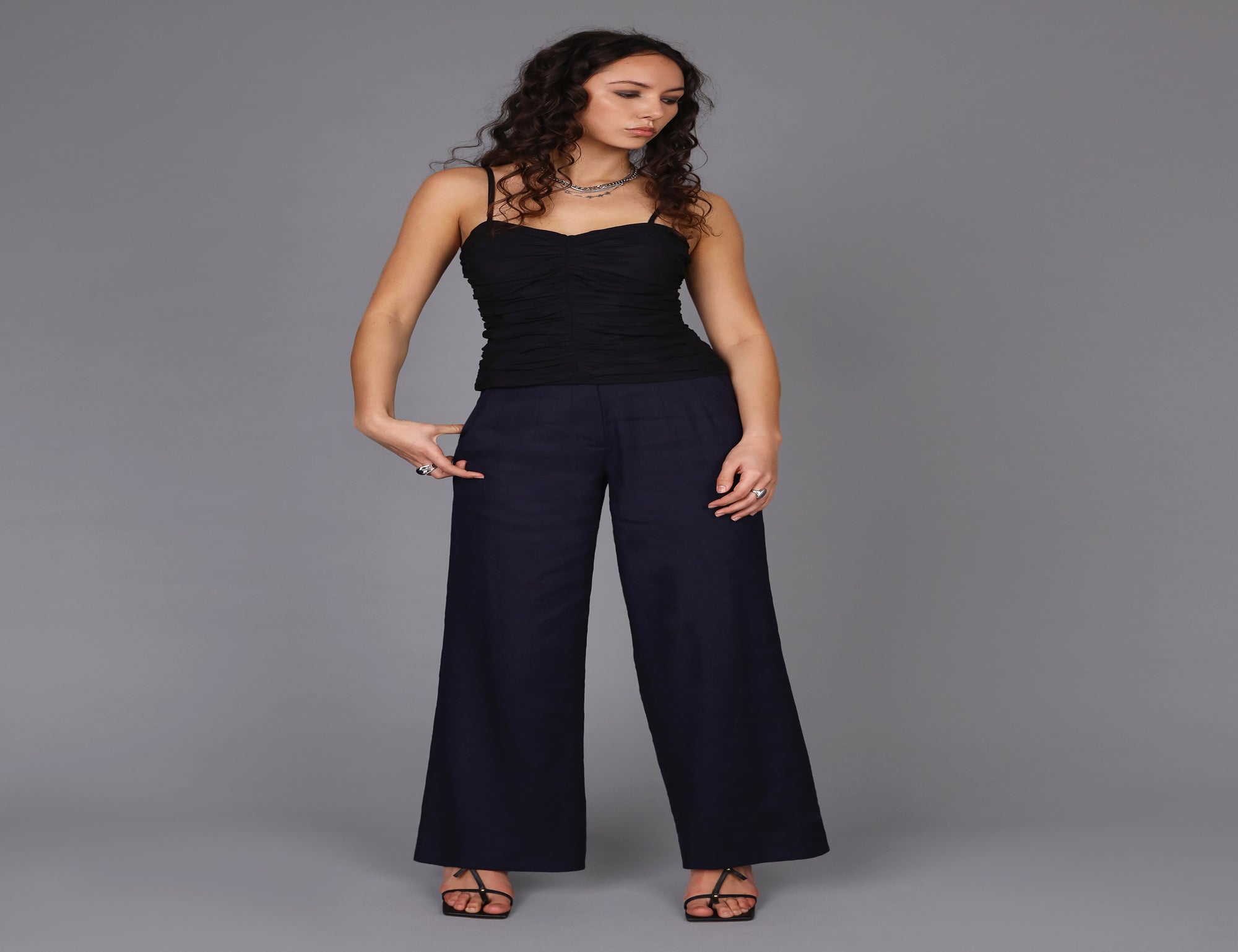 Summer Linen Wide Leg Pant