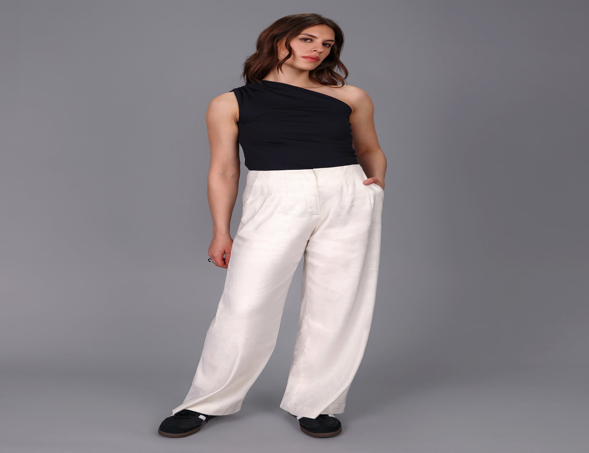 Summer Linen Wide Leg Pant