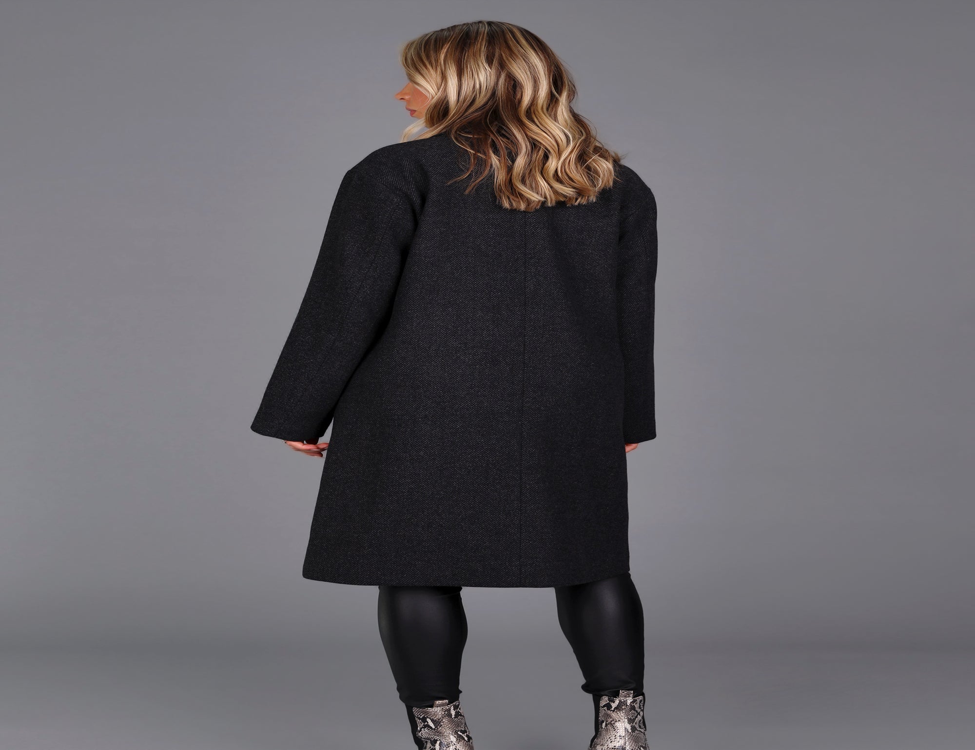 Twill Wool Mix Coat