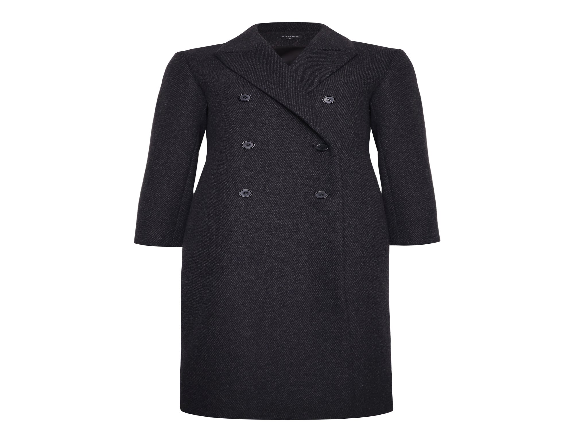 Twill Wool Mix Coat