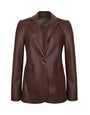 Vegan Leather Blazer