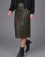 Vegan leather Pencil Skirt