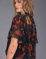 Volcan Floral Print Top