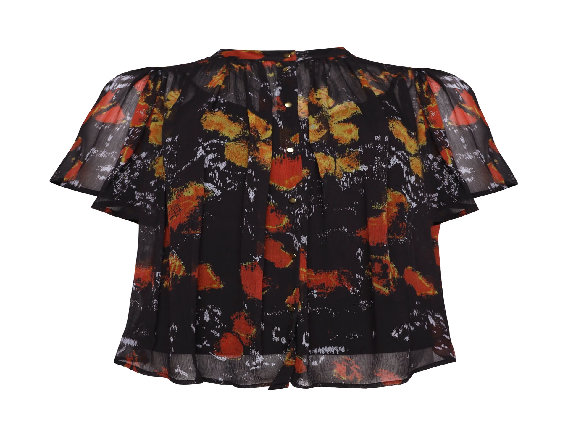 Volcan Floral Print Top