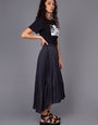 Westbay Pleated Satin Skirt