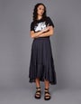 Westbay Pleated Satin Skirt