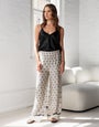 Wide Leg Geographic Print Pants