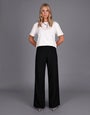 Wide Leg Knit Tux Pant