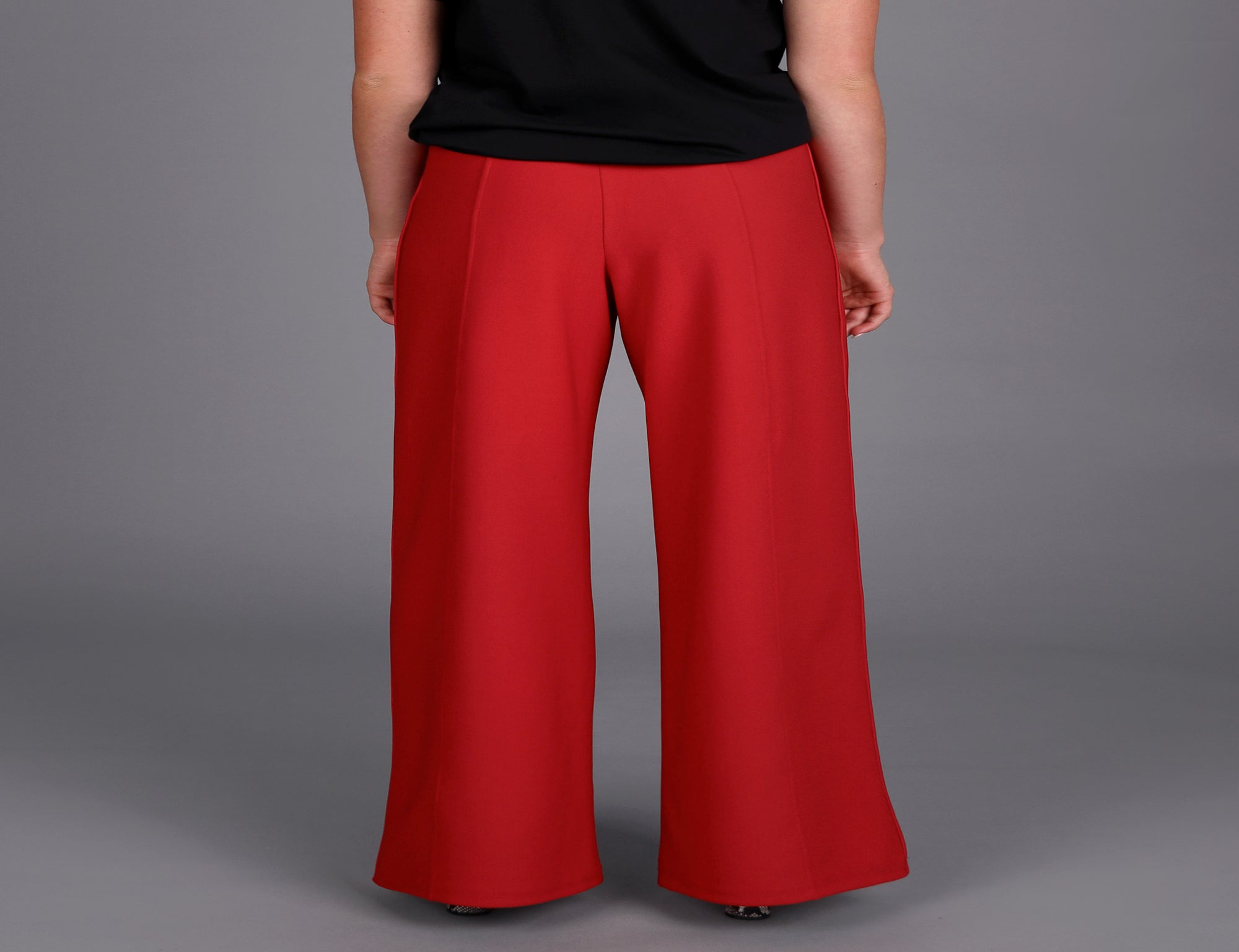 Wide Leg Knit Tux Pant