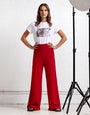 Wide Leg Knit Tux Pant