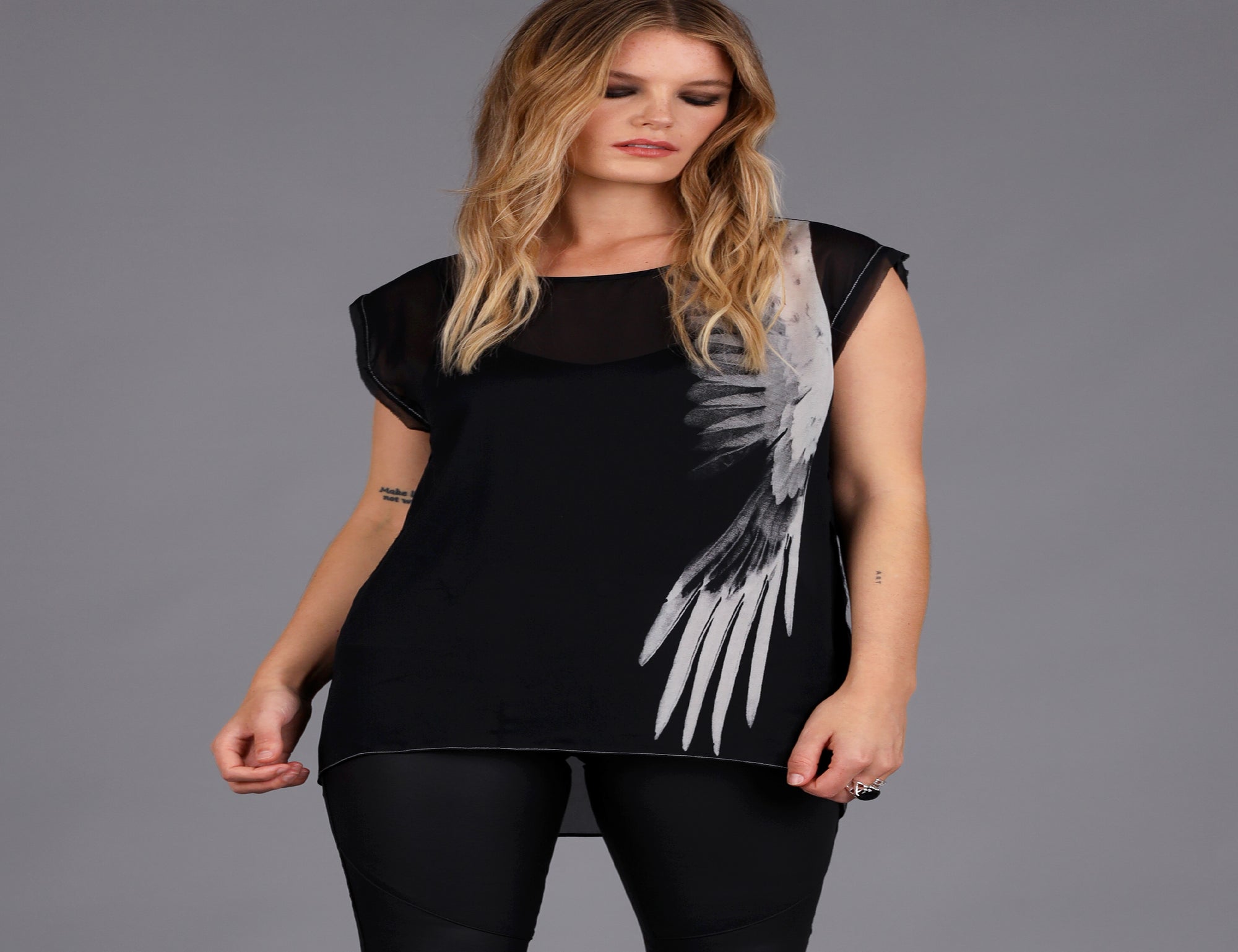 Wing Print Top