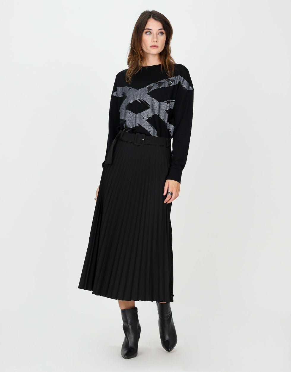 Wrong Way Merino Sweater - Black - Knitwear - Long Sleeve - Women's Clothing  - Storm